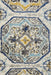 Bursa Blue Grid Medallion Vintage Runner Rug, Rugs, Ozark Home 