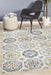 Bursa Blue Grid Medallion Vintage Rug, Rugs, Ozark Home 