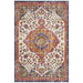 Bursa White Floral Crosshatch Medallion Vintage Rug, Rugs, Ozark Home 