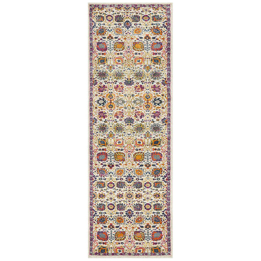 Bursa Multicoloured Floral Pattern Vintage Runner Rug, Rugs, Ozark Home 