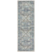 Bursa Blue Mist Floral Medallion Vintage Runner Rug, Rugs, Ozark Home 