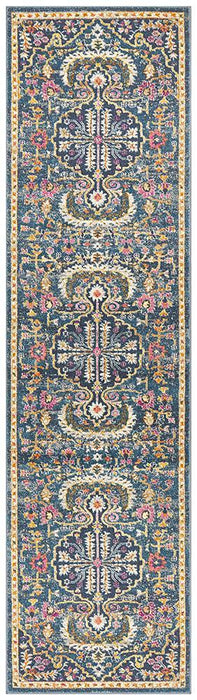 Bursa Navy Floral Garden Medallion Vintage Rug, Rugs, Ozark Home 