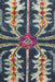Bursa Navy Floral Garden Medallion Vintage Rug, Rugs, Ozark Home 