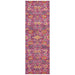 Bursa Fuchsia Floral Garden Medallion Vintage Runner Rug, Rugs, Ozark Home 