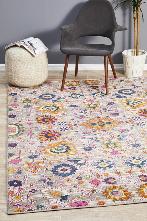 Bursa Multicoloured Floral Garden Vintage Rug, Rugs, Ozark Home 