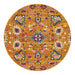 Bursa Rust Round Floral Garden Vintage Rug, Rugs, Ozark Home 