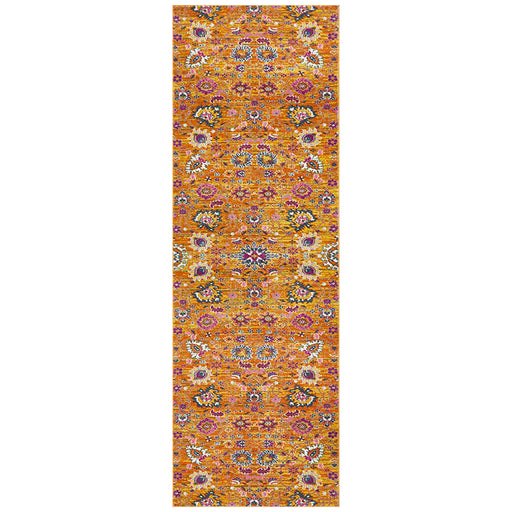 Bursa Rust Floral Garden Vintage Runner Rug, Rugs, Ozark Home 