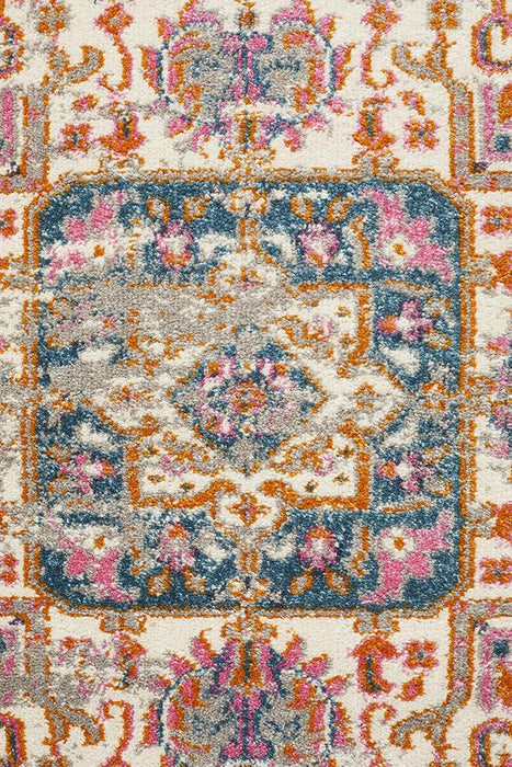 Bursa Faded Grey Floral Medallion Vintage Rug, Rugs, Ozark Home 