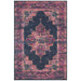Bursa Navy & Pink Floral Medallion Vintage Rug, Rugs, Ozark Home 