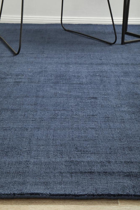 Ballari Denim Handloom Viscose Contemporary Rug, Rugs, Ozark Home 