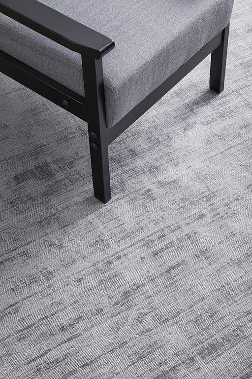 Ballari Grey Handloom Viscose Contemporary Rug, Rugs, Ozark Home 