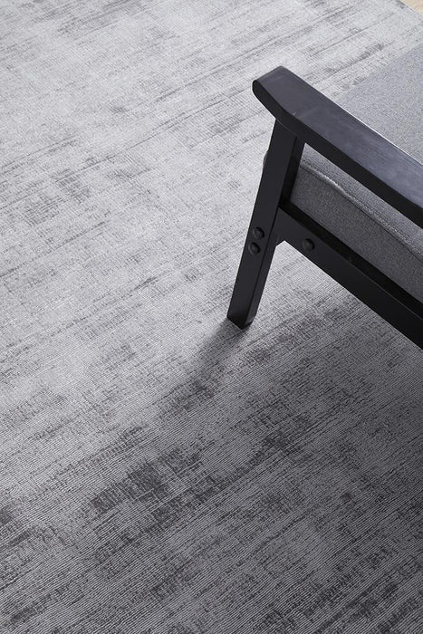 Ballari Grey Handloom Viscose Contemporary Rug, Rugs, Ozark Home 