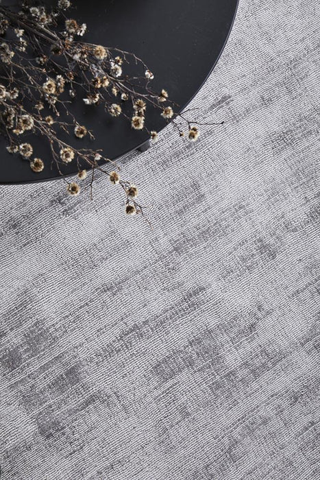 Ballari Grey Handloom Viscose Contemporary Rug, Rugs, Ozark Home 