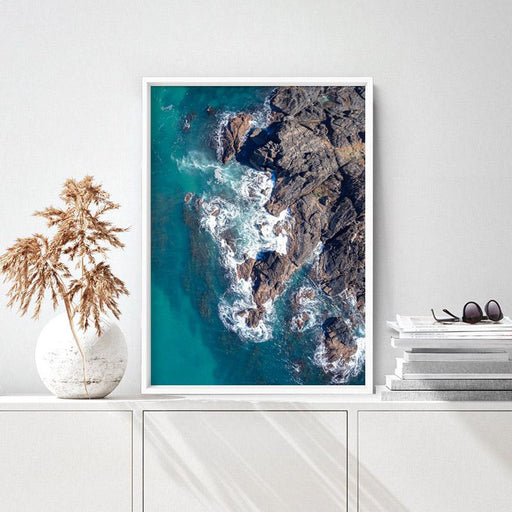 Rocky Coast from Above I  - Art Print, Wall Art, Ozark Home 