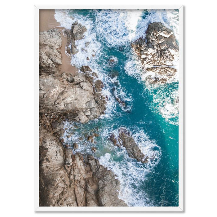 Rocky Coast from Above II  - Art Print, Wall Art, Ozark Home 