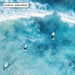 Aerial Ocean Waves & Tiny Surfers III - Art Print, Wall Art, Ozark Home 