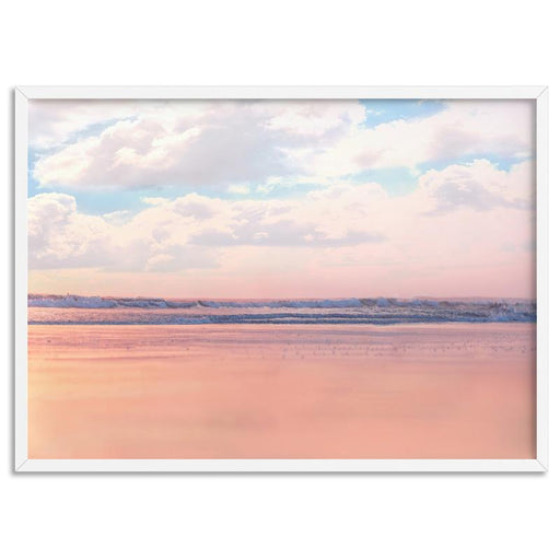 Pastel Candy Beach Horizon - Art Print, Wall Art, Ozark Home 