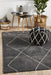 Battice Charcoal Diamond Geometric Contemporary Rug, Rugs, Ozark Home 