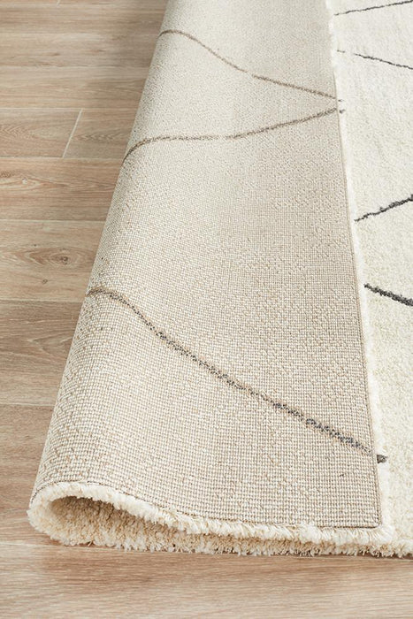 Battice Ivory Diamond Geometric Contemporary Rug, Rugs, Ozark Home 