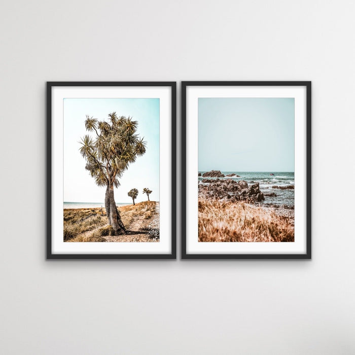 Back To The Beach - Two Piece Boho Beach Canvas or Art Print Set, Wall Art, Ozark Home 