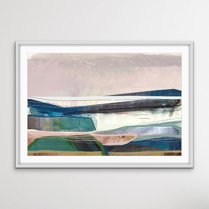 Bay - Abstract Landscape Print by Dan Hobday On Paper Or Canvas