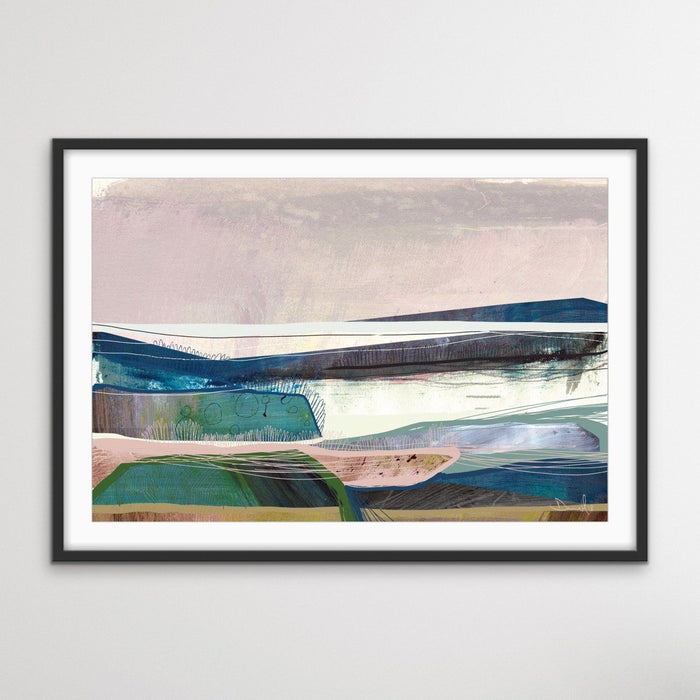 Bay - Abstract Landscape Print by Dan Hobday On Paper Or Canvas