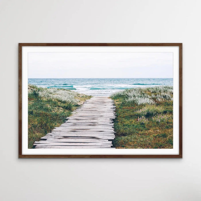 Beach Path - Photographic Beach Print on Canvas or Paper, Wall Art, Ozark Home 