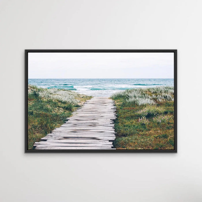 Beach Path - Photographic Beach Print on Canvas or Paper, Wall Art, Ozark Home 