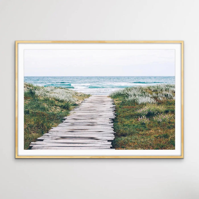 Beach Path - Photographic Beach Print on Canvas or Paper, Wall Art, Ozark Home 