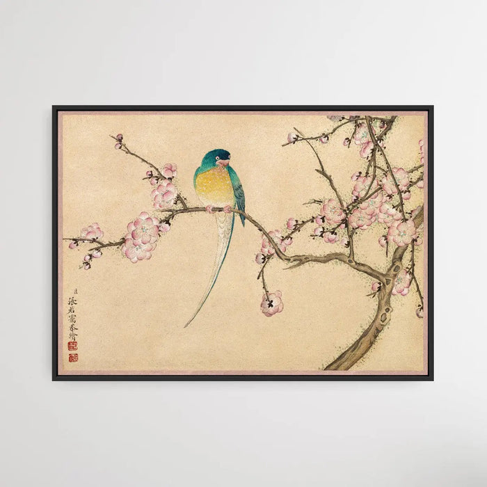 Bird with Plum Blossoms (18th Century) by Zhang Ruoai, Wall Art, Ozark Home 