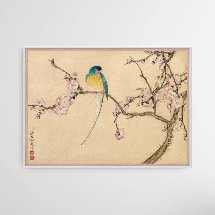 Bird with Plum Blossoms (18th Century) by Zhang Ruoai, Wall Art, Ozark Home 