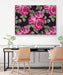 Bloom - Green and Pink Rose Stretched Canvas Print, Wall Art, Ozark Home 