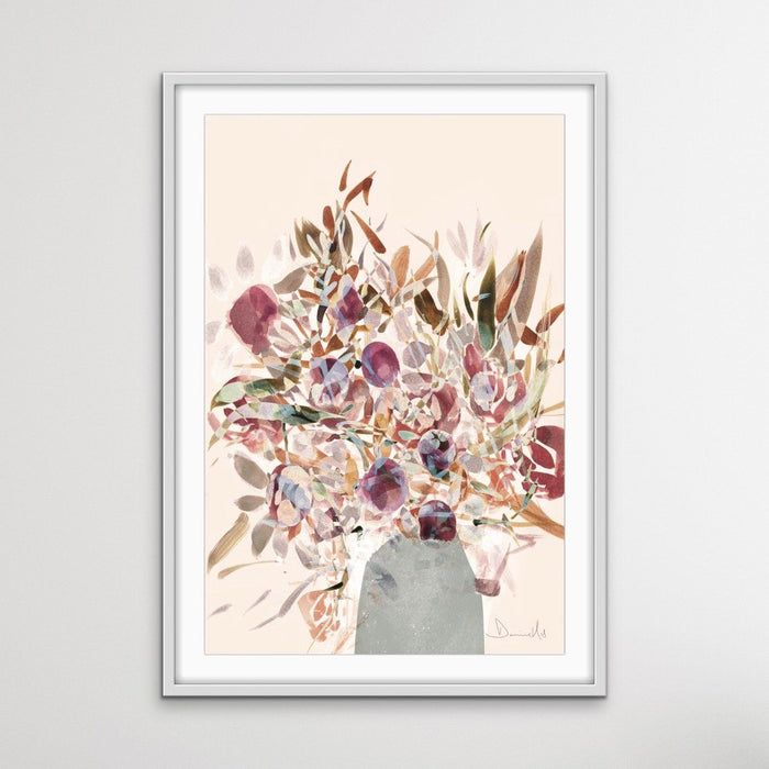 Blooms - Abstract Floral Print by Dan Hobday On Paper Or Canvas