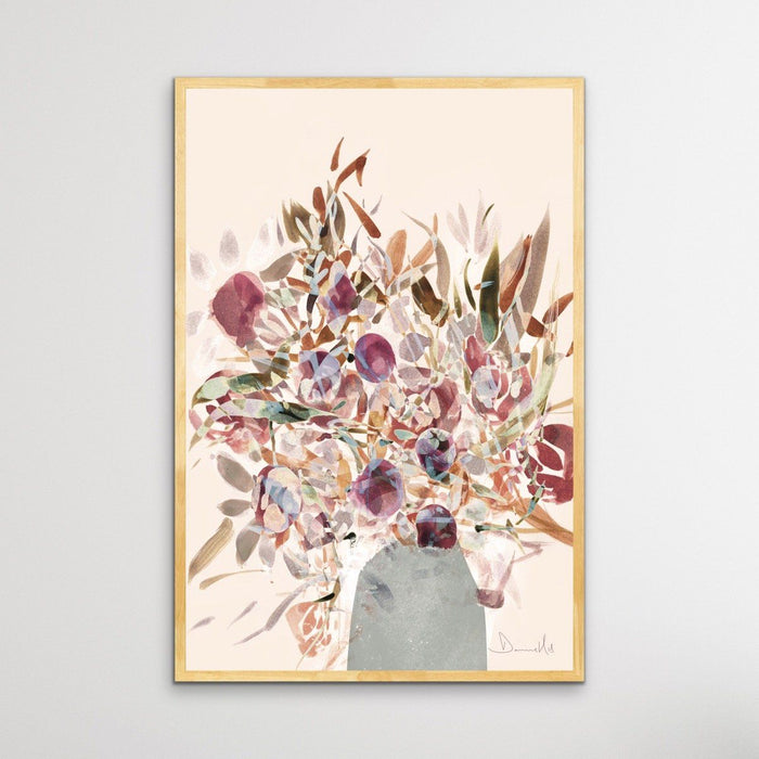 Blooms - Abstract Floral Print by Dan Hobday On Paper Or Canvas