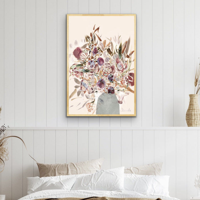 Blooms - Abstract Floral Print by Dan Hobday On Paper Or Canvas