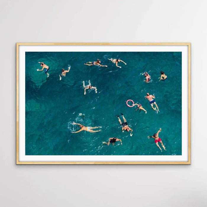 Blue Water Swim - Photographic Print of People Swimming By Carlo Tonti, Wall Art, Ozark Home 