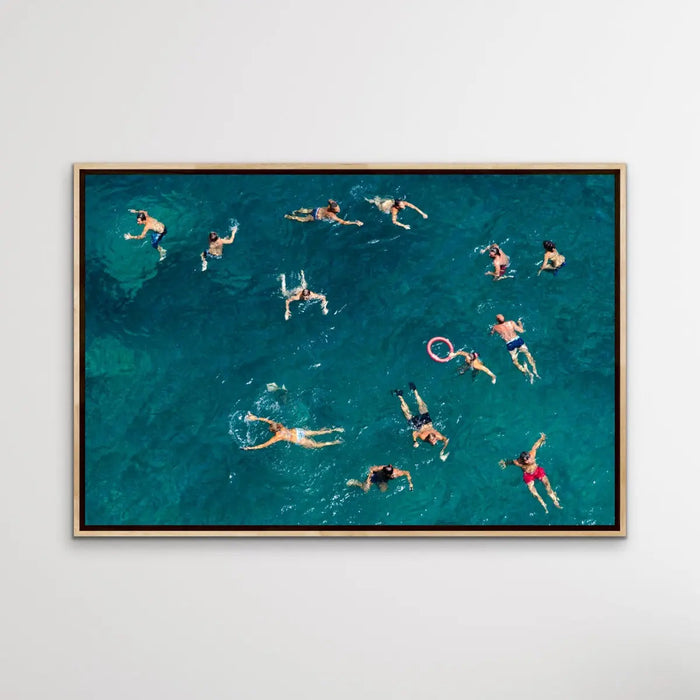 Blue Water Swim - Photographic Print of People Swimming By Carlo Tonti, Wall Art, Ozark Home 