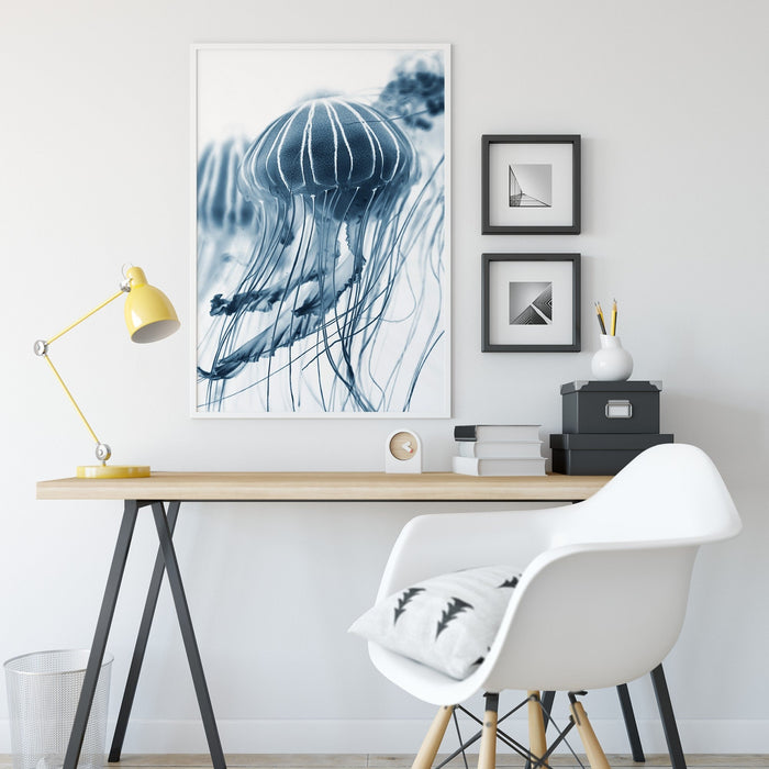 Bluebottle -  Stretched Canvas Wall Art Print Bluebottle Jellyfish, Wall Art, Ozark Home 