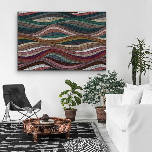 Bohemian Waves (Print One) - Beautiful Bohemian Style Coloured Print, Wall Art, Ozark Home 