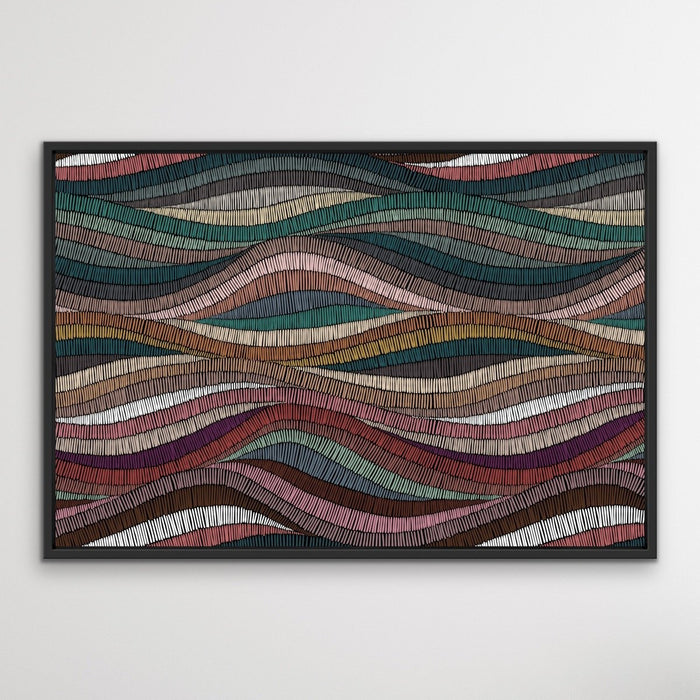 Bohemian Waves (Print One) - Beautiful Bohemian Style Coloured Print, Wall Art, Ozark Home 