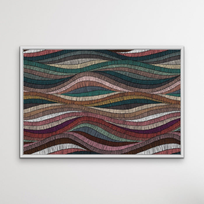 Bohemian Waves (Print One) - Beautiful Bohemian Style Coloured Print, Wall Art, Ozark Home 