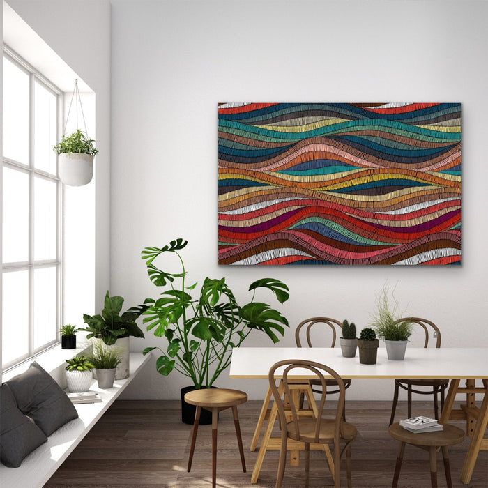 Bohemian Waves (Print Two) - Beautiful Bohemian Style Coloured Print