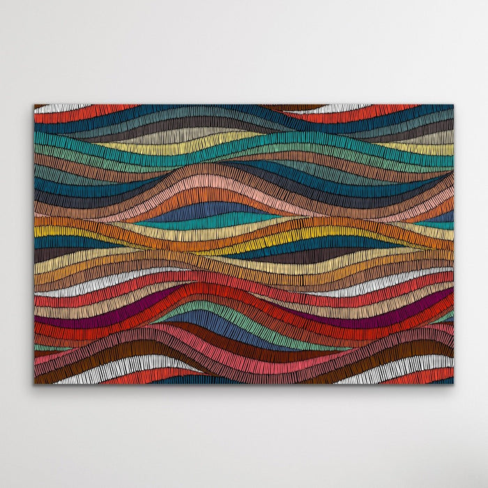 Bohemian Waves (Print Two) - Beautiful Bohemian Style Coloured Print