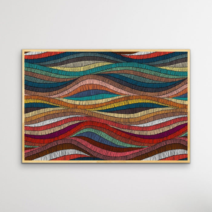 Bohemian Waves (Print Two) - Beautiful Bohemian Style Coloured Print