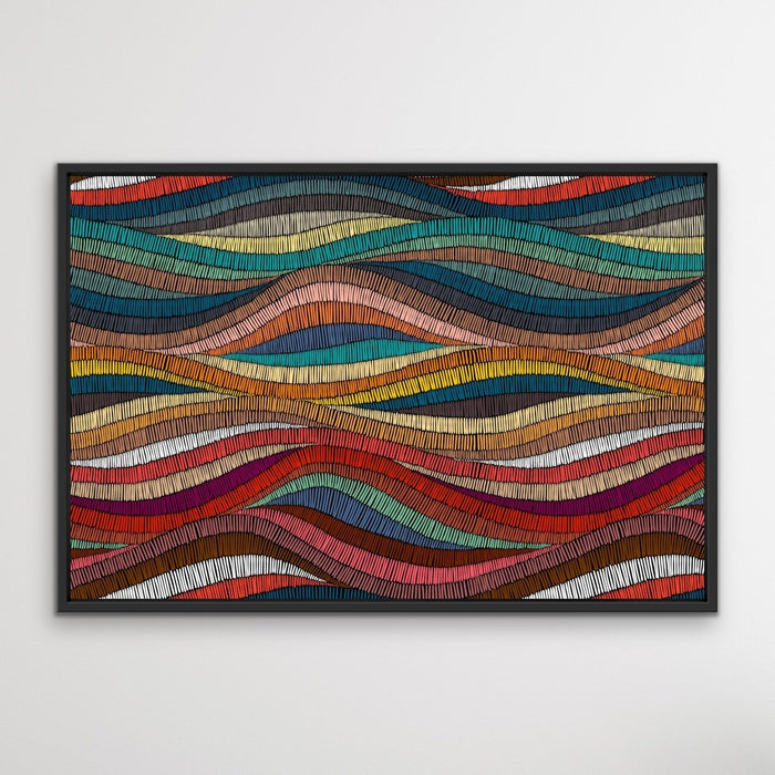 Bohemian Waves (Print Two) - Beautiful Bohemian Style Coloured Print