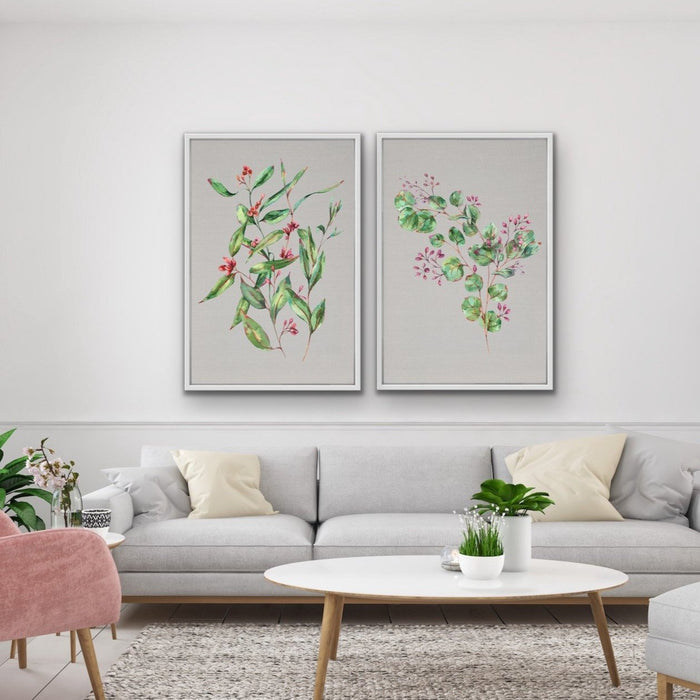 Branch of Hope - Two Piece Australian Eucalyptus Native Botanical Wall Art, Wall Art, Ozark Home 