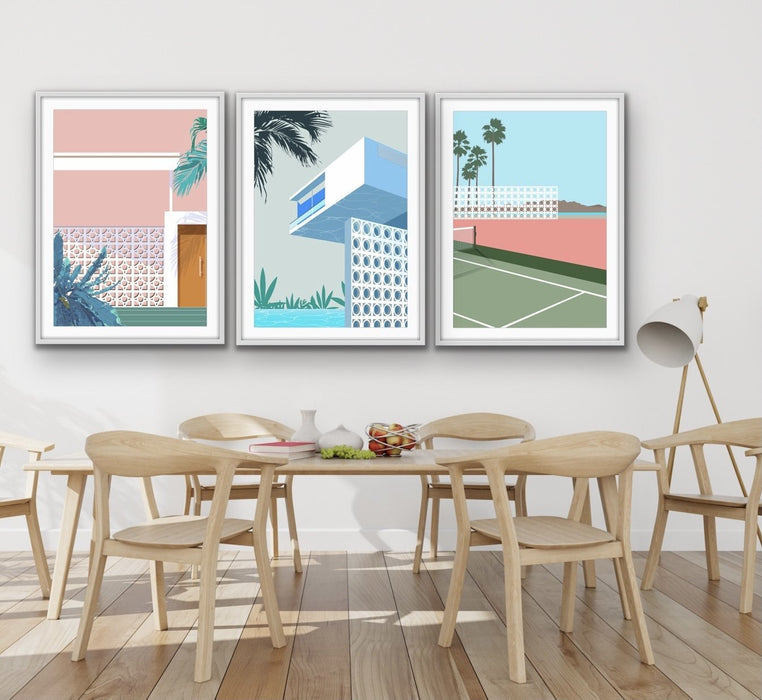 Breezeblocks Print Two - Mid Century Modern Art Print