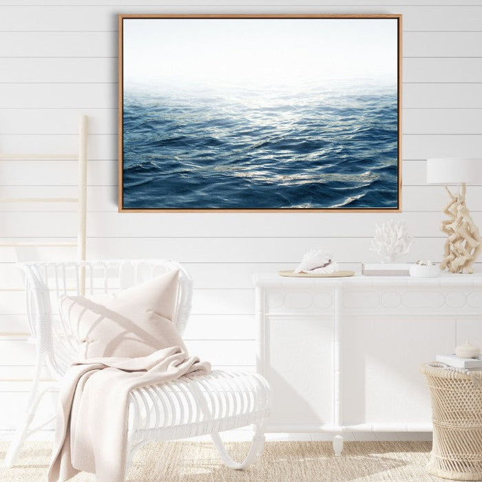 Bright Ocean - Photographic Ocean Wall Art Print for Hamptons Coastal Styling