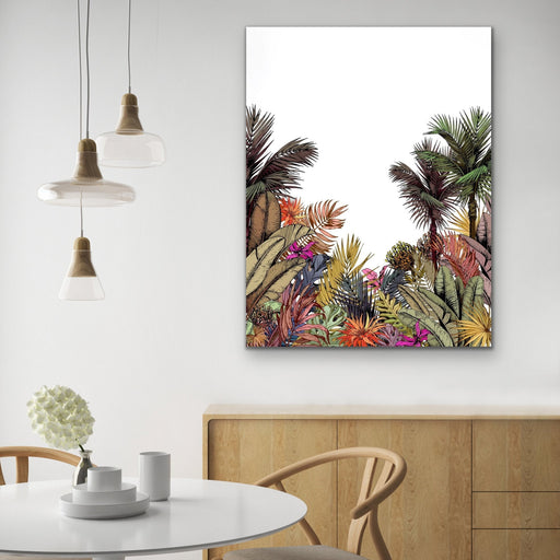 Brisbane - Tropical Jungle Palm Garden Stretched Canvas Print, Wall Art, Ozark Home 