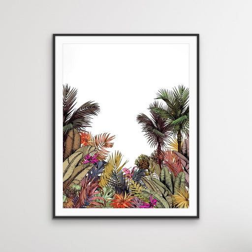 Brisbane - Tropical Jungle Palm Garden Stretched Canvas Print, Wall Art, Ozark Home 